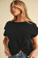 3253FN Iana Short Sleeve Knotted Top