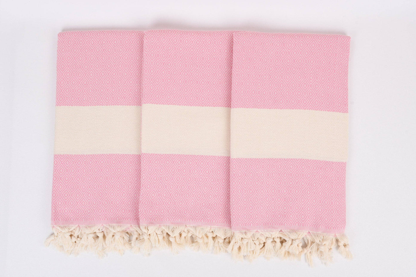 Turkish Beach Towel Personalized, Elegant Light Pink Towel
