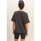 Crew Neck Short Sleeve Top