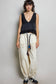 Sleeveless contrast thermal cropped babydoll top SALE