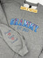 Custom "Mama" Appliqué Sweatshirt Using Baby Clothes – Gildan Unisex Heavy Blend™ Crewneck